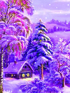 Снежный пейзаж Картинки зима