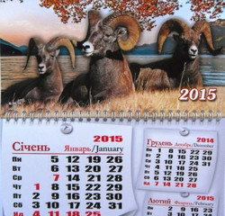 Календарь 2015 год козы