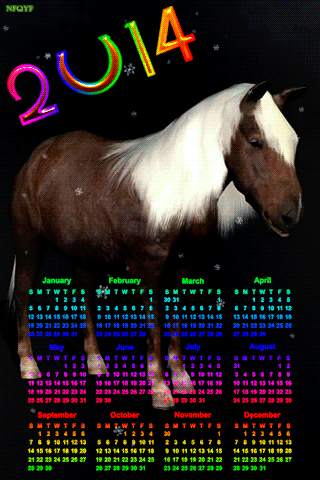 Календарь на Новый год с Лошадью Новогодний календарь