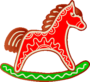 Лошадка качалка Картинки с символом 2019 года