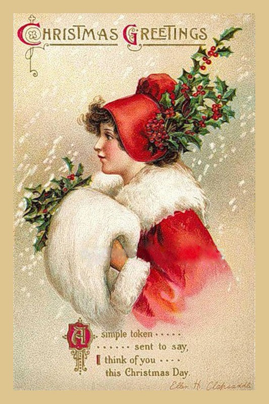 Винтажные новогодние открытки Старинные открытки с Новым годом и Рождеством