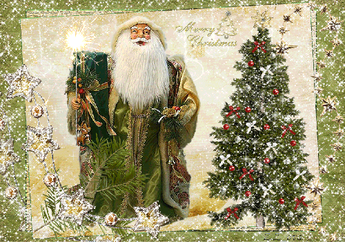 Дед Мороз с елкой Дед Мороз и Снегурочка