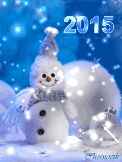 Снеговик 2015 Новогодние заставки