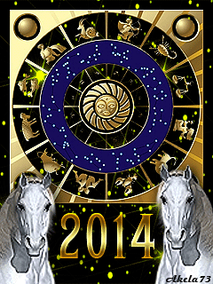 Зодиак 2014 Новогодние заставки на телефон