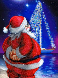 Картинки Санта Клаус на Новый год Новогодние заставки