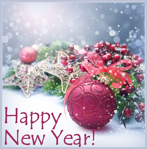 Новогодние открытки с яркими елочными шарами С новым годом 2024