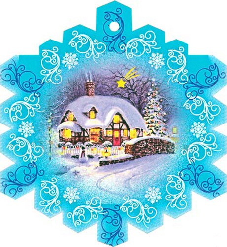 Снежинка картинка открытка Зима