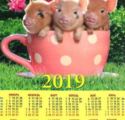 Календарь на 2019 год