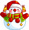 Смайлик снеговик Ммини картинки к Новому году