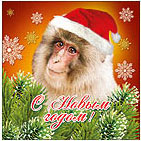 Аватар с обезьяной на Новый год Картинки с символом