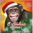 Новогодний аватар обезьяна Картинки с символом