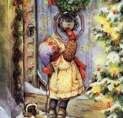 Викторианское Рождество - Старинные открытки