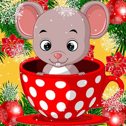 Новогодний мышонок С Новым годом Крысы