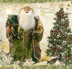 Дед Мороз с елкой