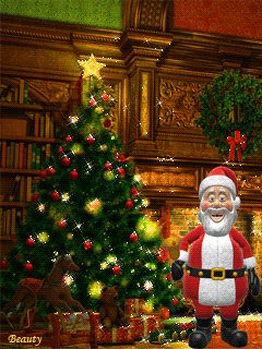 Санта Клаус заставка Новогодние заставки